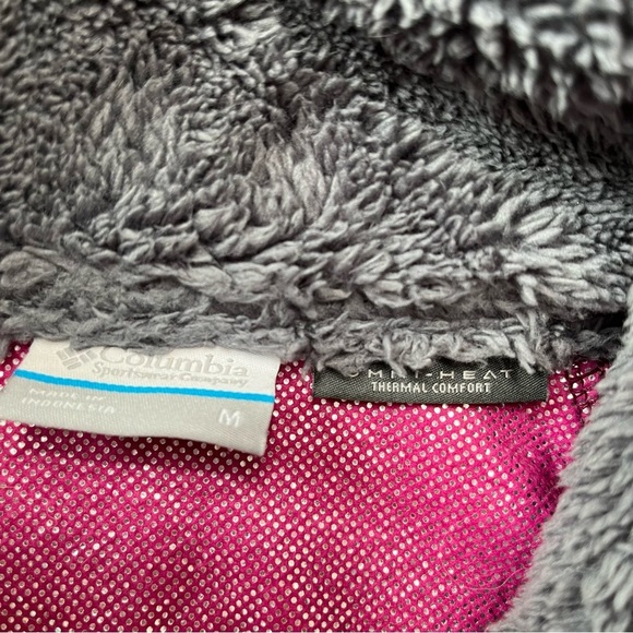 Columbia Fleece Jacket Womens Large Purple Full Zip Omni-Heat - Picture 4 of 8